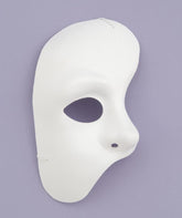White Half Phantom Of The Opera Adult Costume Mask