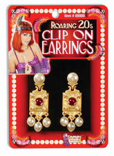 Roaring 20's Clip On Costume Earrings