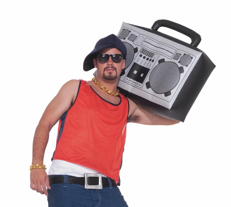Hip Hop Inflatable Boom Box Radio Costume Prop