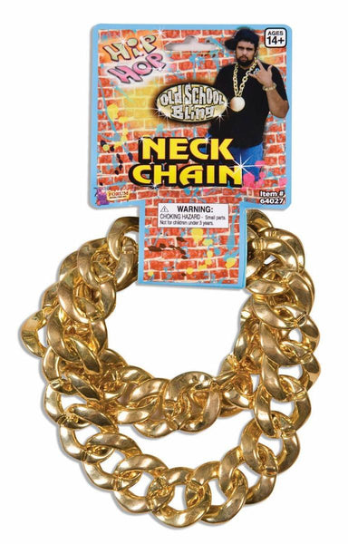 Gold Big Link Necklace Costume Chain