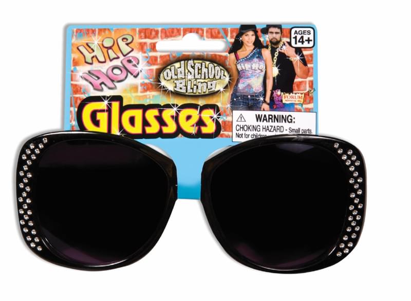 Hip Hop Black Costume Glasses