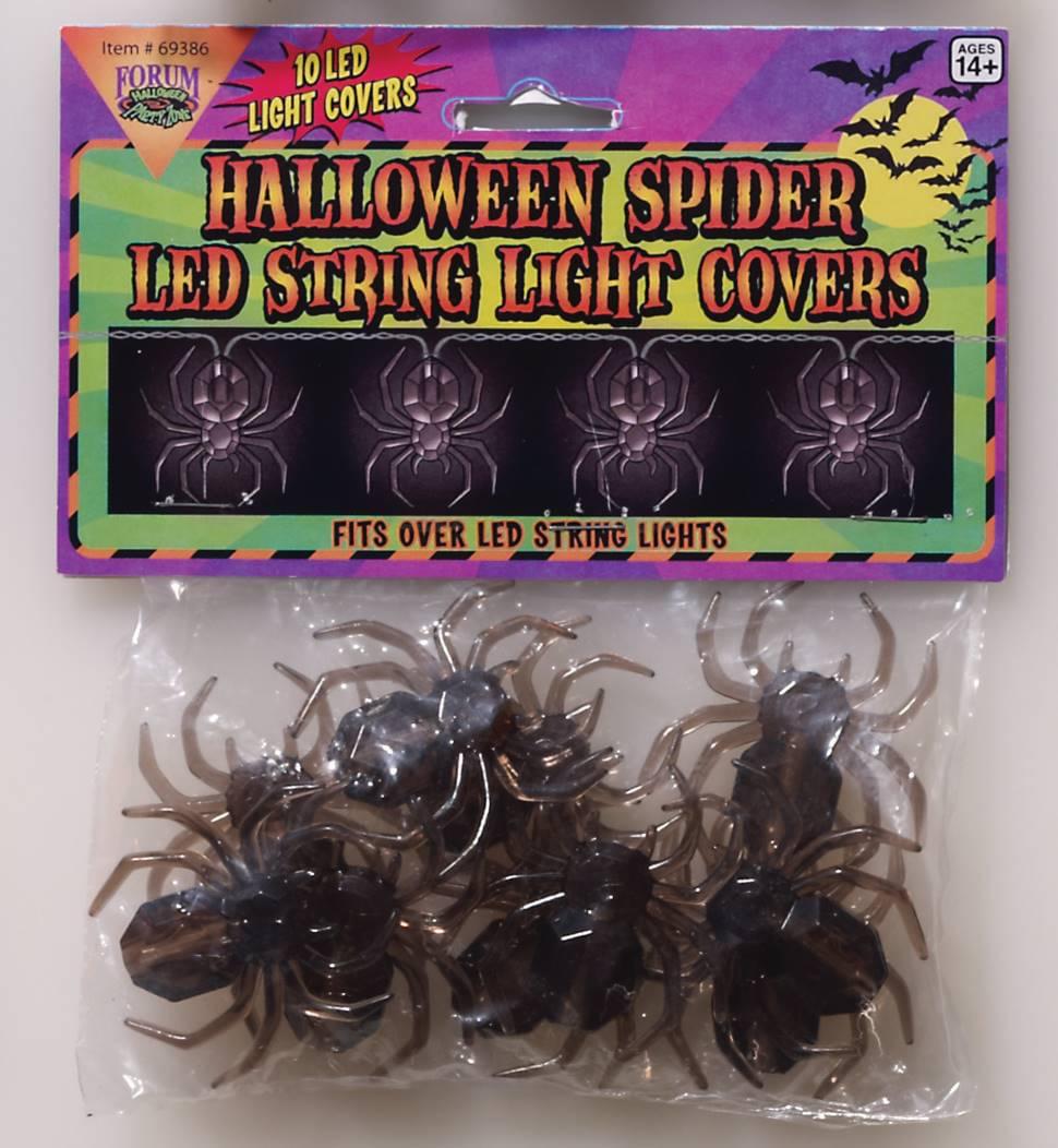 String Light Covers LED String Light Covers 10 pc Set: Spiders | Free Shipping