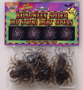 LED String Light Covers 10 pc Set: Spiders