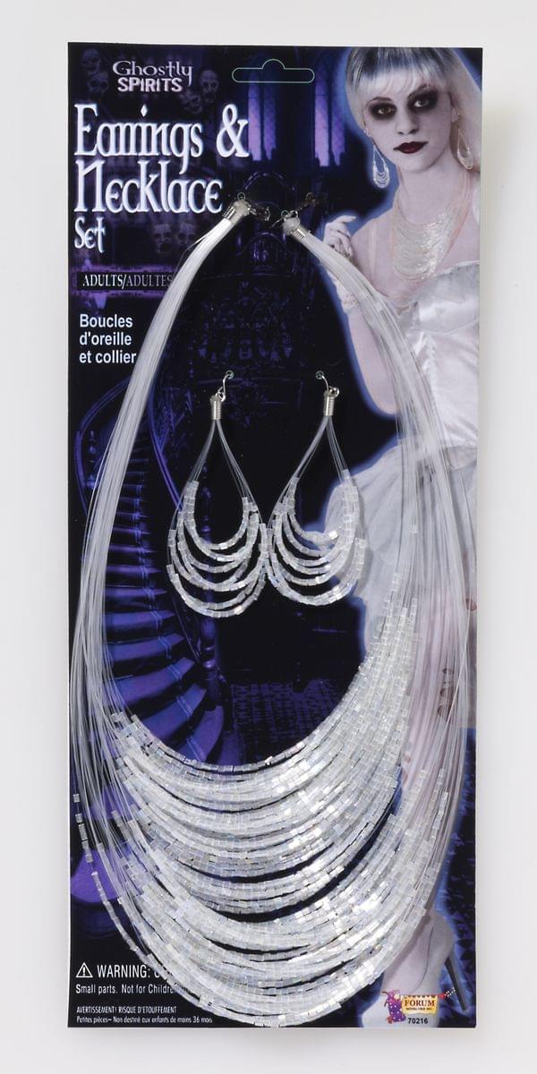Ghostly Spirits Earring & Necklace Costume Jewelry Set