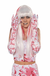 Bloody Long Costume Gloves Adult