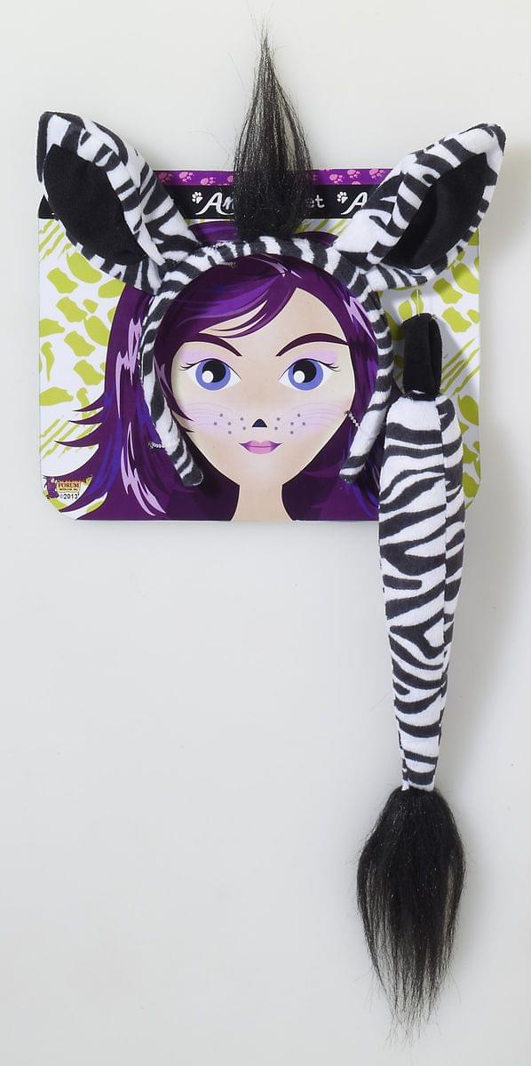 Zebra Headband Costume Accessory Set