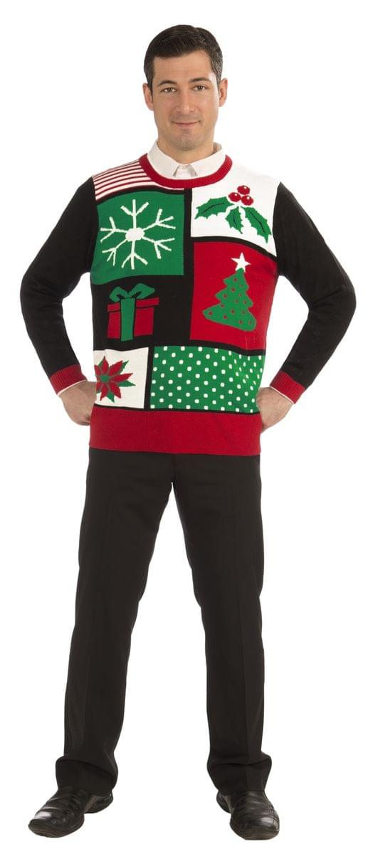 Jolly Holiday Ugly Christmas Sweater Adult