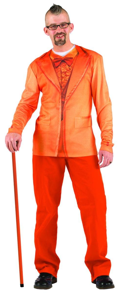 Faux Orange Tuxedo Costume T-Shirt Adult