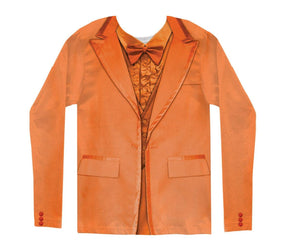 Faux Orange Tuxedo Costume T-Shirt Adult