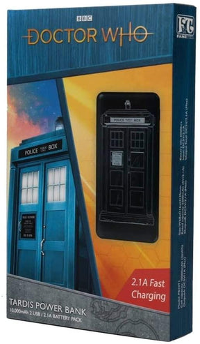 Doctor Who TARDIS 10,000mAh Power Bank with Dual 2.4A USB Charging Ports