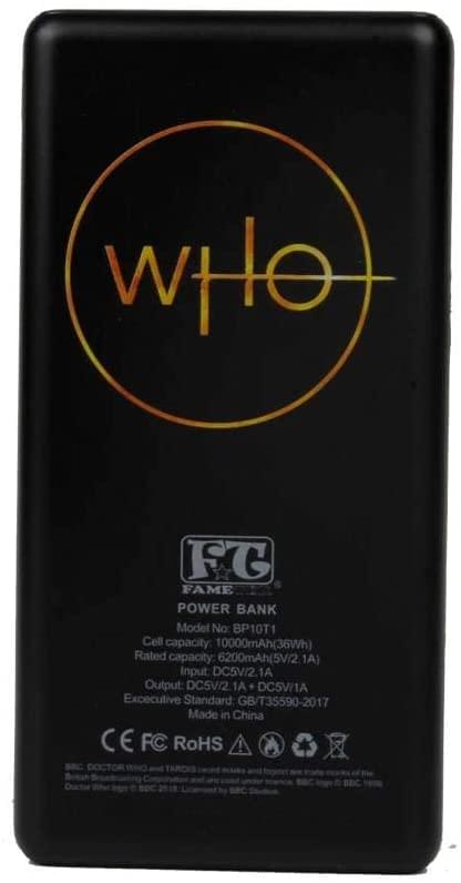 Doctor Who TARDIS 10,000mAh Power Bank with Dual 2.4A USB Charging Ports