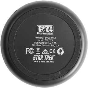 Star Trek Academy Command Qi Wireless Charger with 8000mA Backup Battery