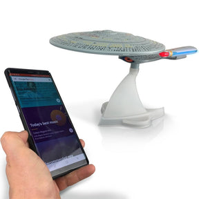 Star Trek TNG 12" USS Enterprise NCC-1701-D Bluetooth Speaker w/ LED's & SFX