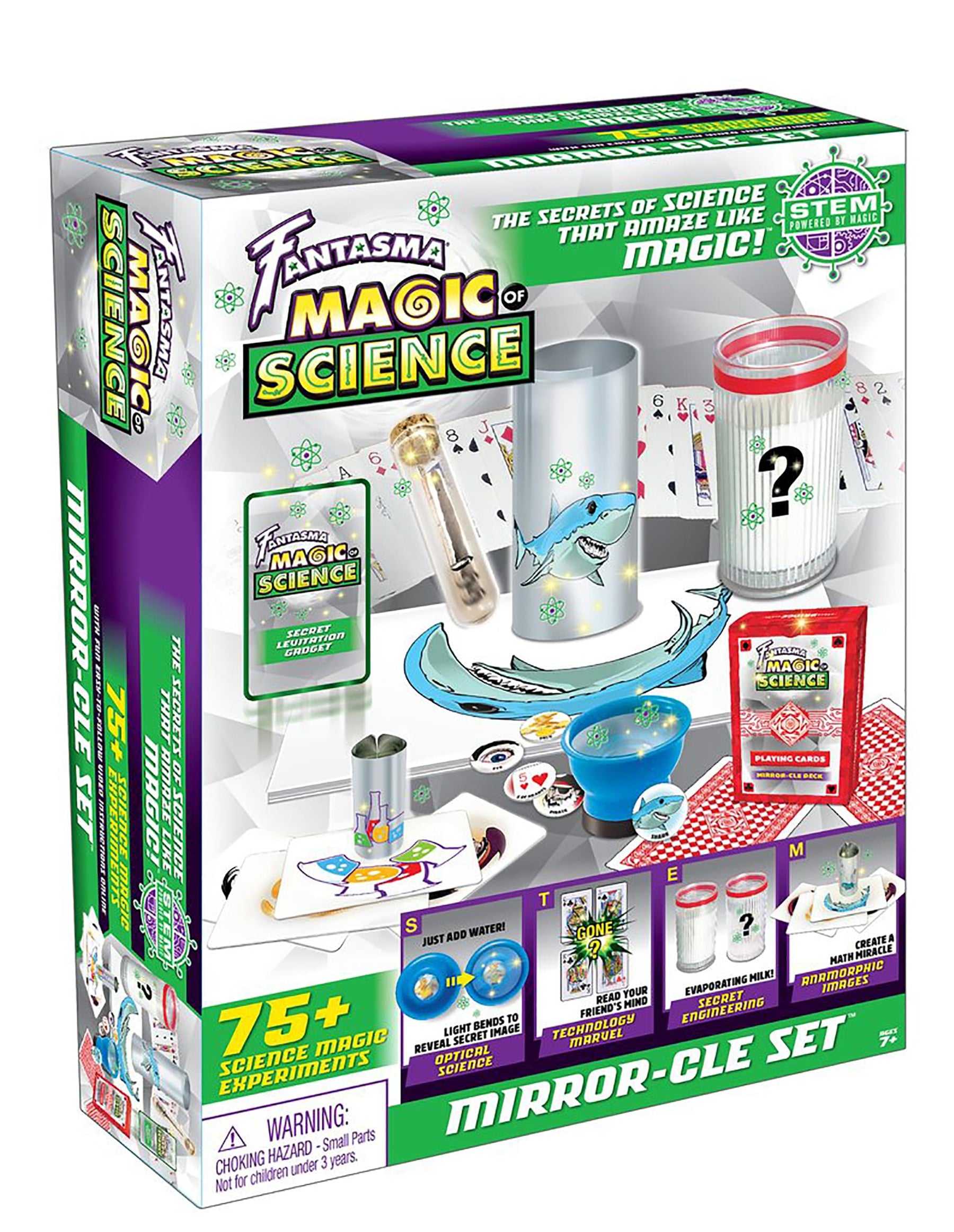 Fantasma Magic of Science STEM Based Mirror-cle Magic Set | 75+ Experiments