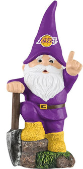 Los Angeles Lakers NBA 10.5 Inch Shovel Time Garden Gnome