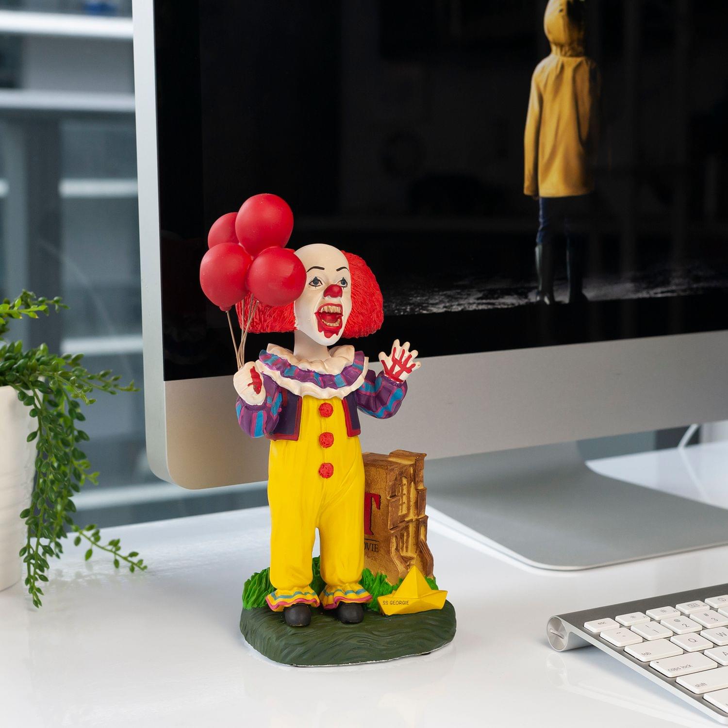 OFFICIAL Pennywise Bobble Head | Exclusive IT Collectible | 8" Resin Figure