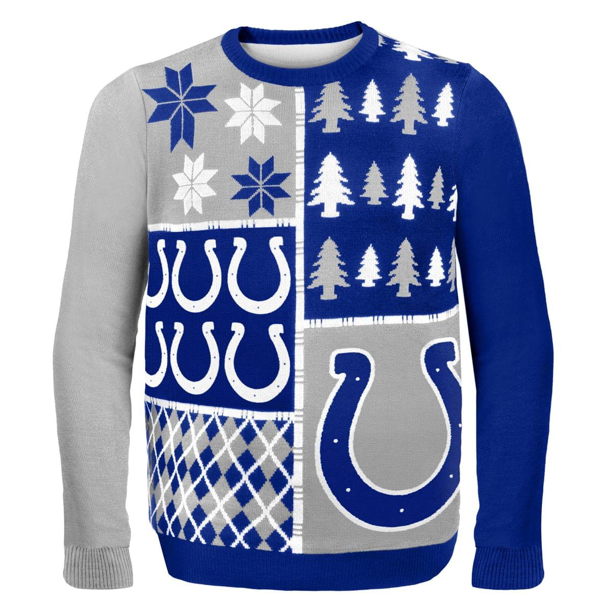 Indianapolis Colts Busy Block NFL Ugly Sweater