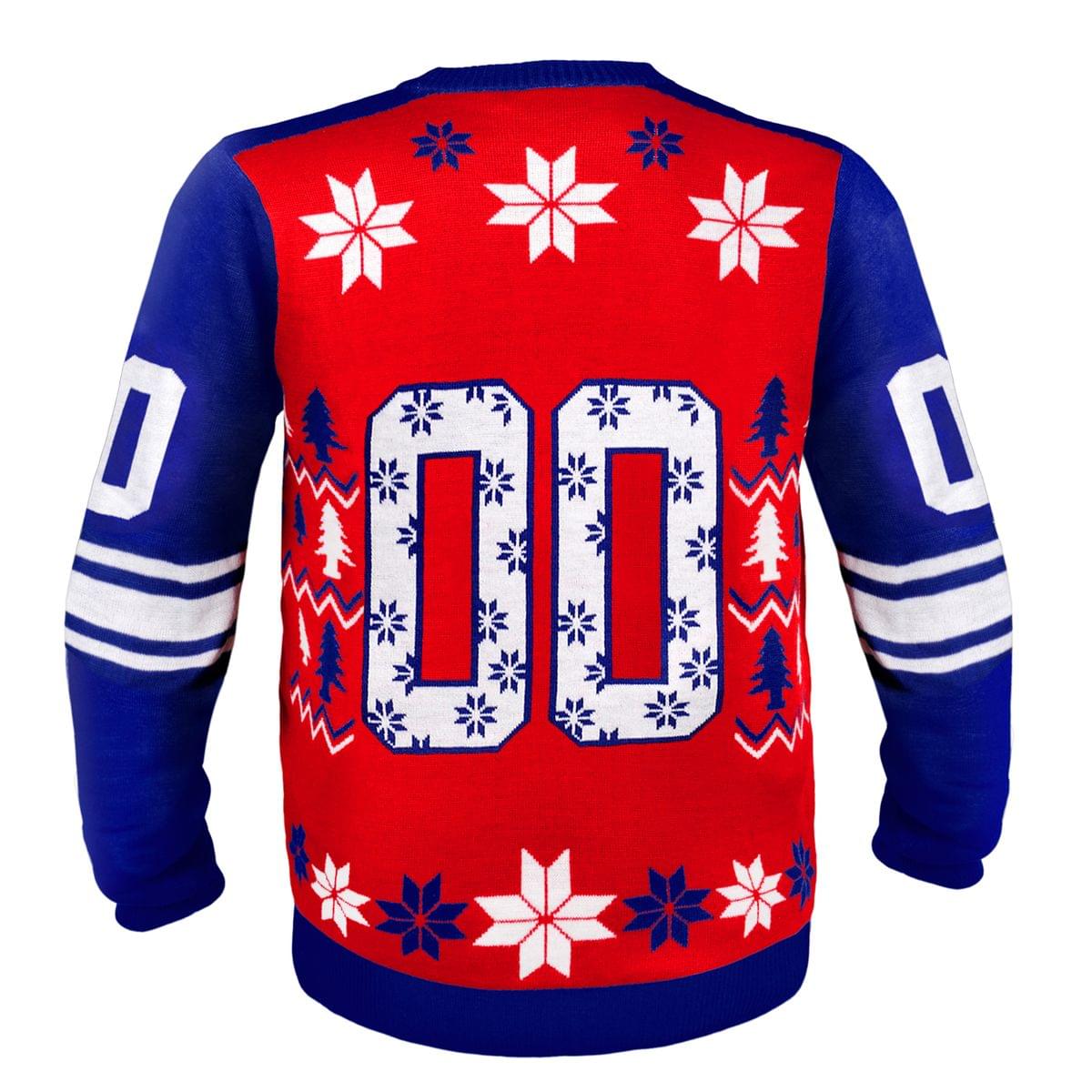 FOCO NFL New York Giants Jersey Ugly Sweater, Medium