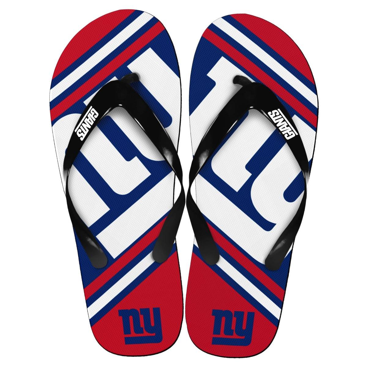 New York Giants NFL Unisex Big Logo Flip Flops