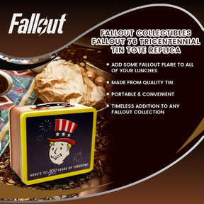 Fallout Collectibles | Fallout 76 Tricentennial Tin Tote Replica