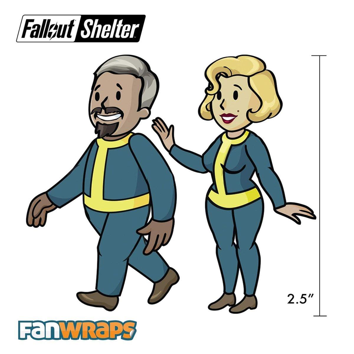 Fallout Shelter Vault-Tec Family Decals - 5 Sheets