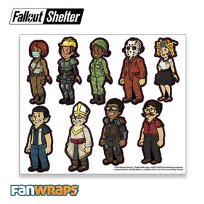 Fallout Shelter Vault-Tec Family Decals - 5 Sheets