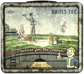 Fallout 4 Vault-Tec Weathered Tin Tote Prop Replica