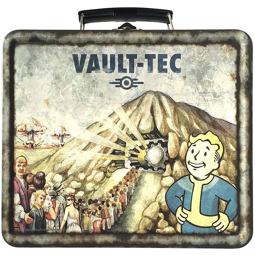 Fallout 4 Vault-Tec Weathered Tin Tote Prop Replica