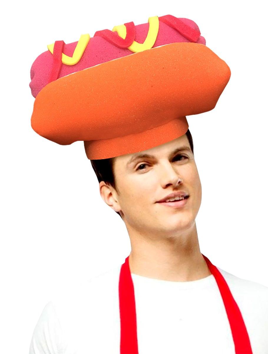 Hot Dog Adult Foam Costume Hat - One Size
