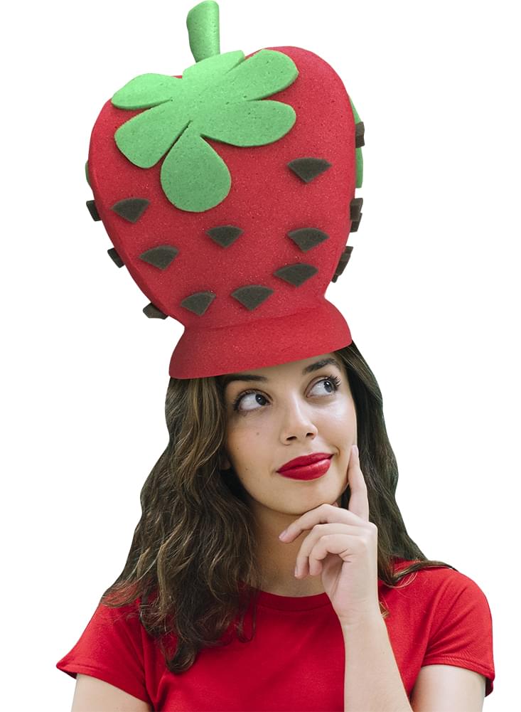 Strawberry Adult Foam Costume Hat - One Size