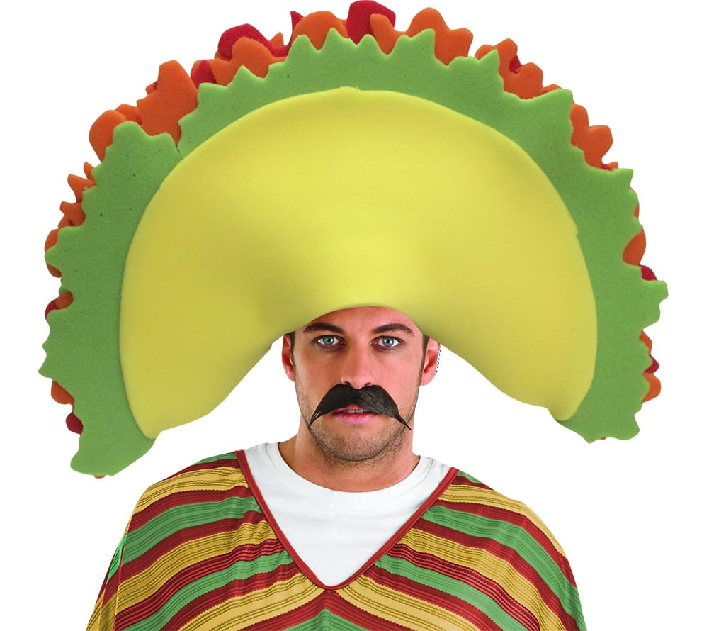 Taco Adult Foam Costume Hat - One Size
