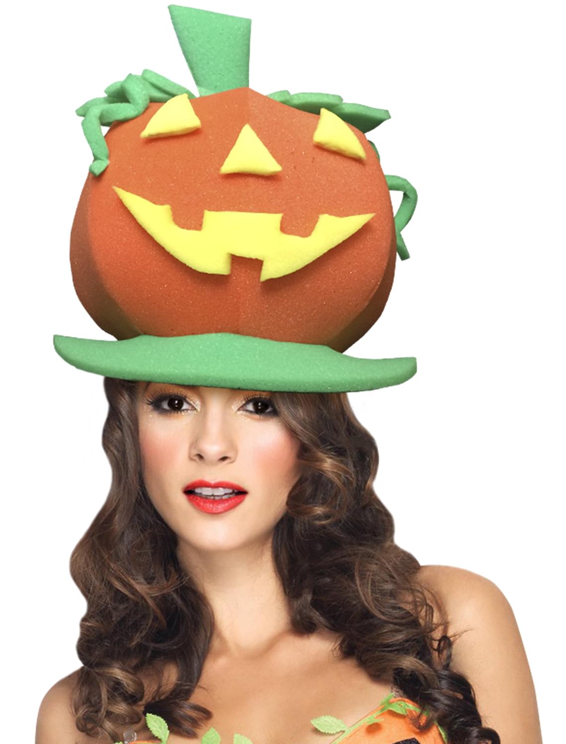 Funky Fresh Pumpkin Adult Foam Costume Hat