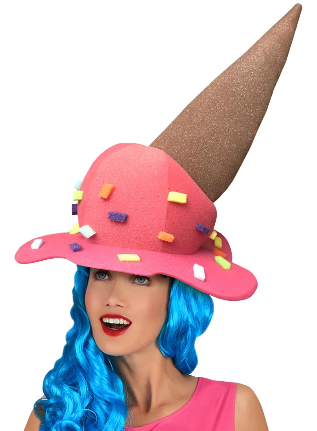 Funky Fresh Melted Ice Cream Adult Foam Costume Hat