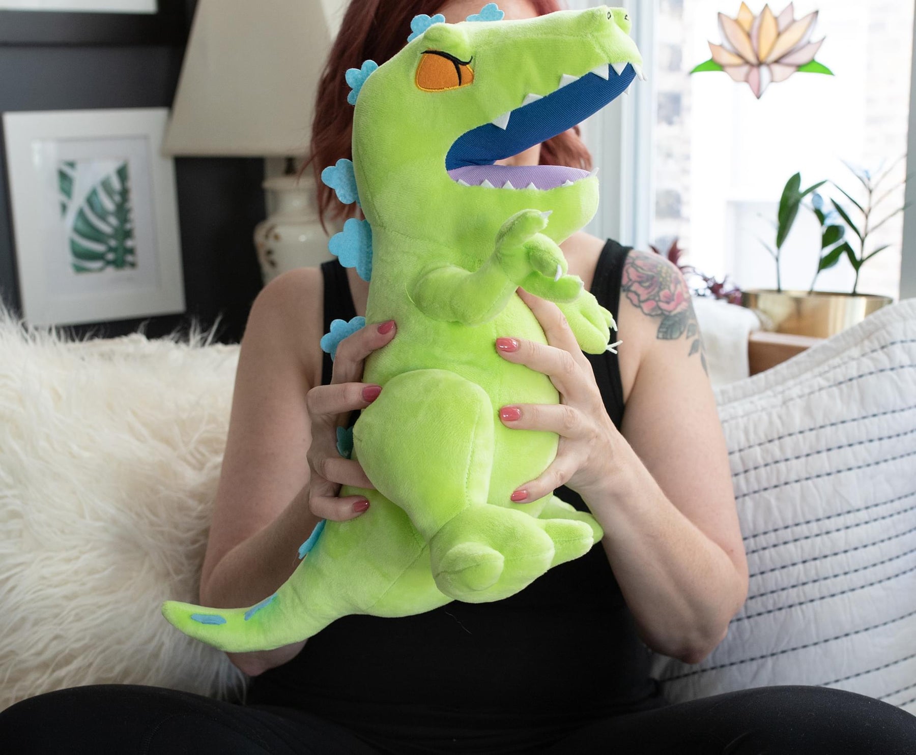 Nickelodeon Rugrats 15-Inch Character Plush Toy | Reptar