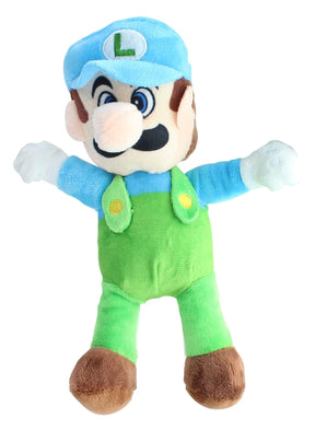 Super Mario 8.5 Inch Character Plush | Ice Luigi