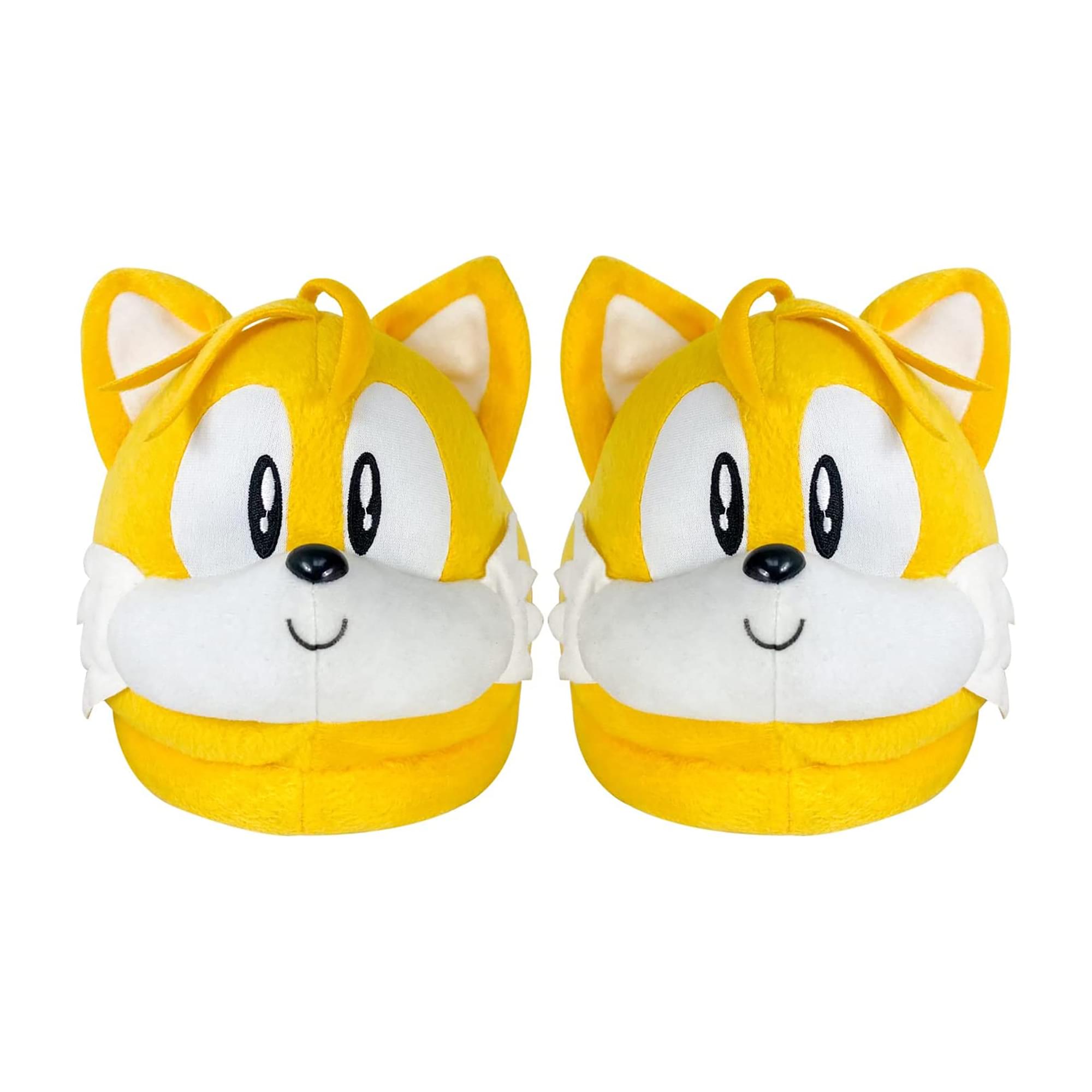 Sonic The Hedgehog Tails Head Adult Plush Slippers | One Size Fits All