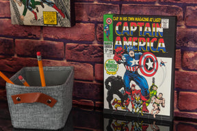 Marvel Comics Captain America #100 Comic Book Canvas Art Poster | 9 x 5 Inches