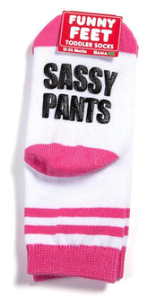 Funny Feet Toddler Socks: Sassy Pants