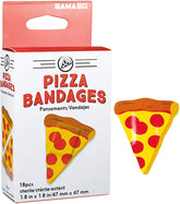 Pizza Bandages | Set of 18 Individually Wrapped Self Adhesive Bandages