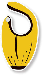 GAMAGO Banana Terrycloth Baby Bib