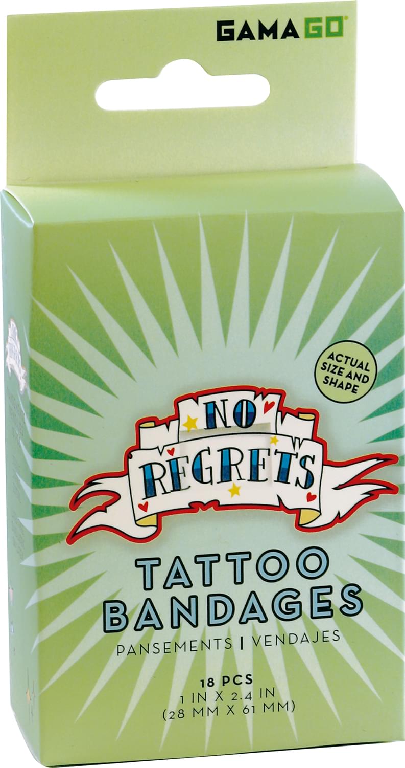 GAMAGO No Regrets Fake Tattoo Bandages | Set of 18