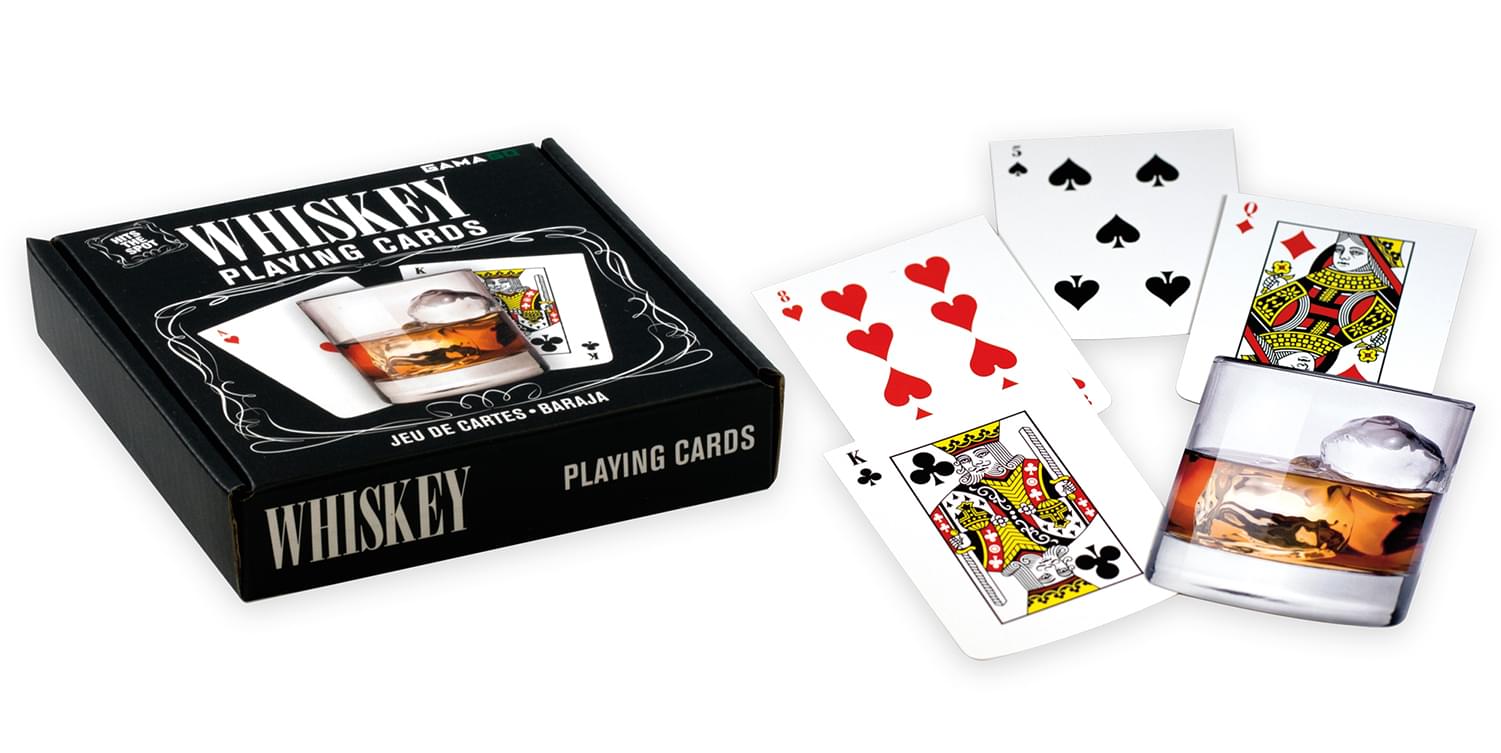 Whiskey Glass-Shaped Playing Cards | 52 Card Deck + 2 Jokers