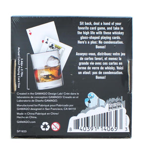 Whiskey Glass-Shaped Playing Cards | 52 Card Deck + 2 Jokers