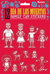 GAMAGO Dia De Los Muertos Car Stickers | Set of 12