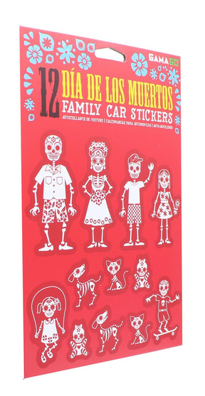 GAMAGO Dia De Los Muertos Car Stickers | Set of 12