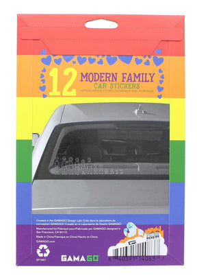GAMAGO Modern Family Car Stickers | Set of 12