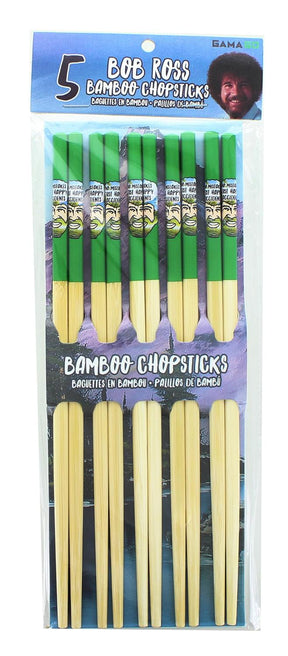 Bob Ross Reusable Bamboo Chopsticks | 5 Sets