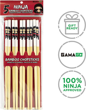 Ninja Bamboo Chopstick Set of 5