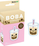 Boba Tea Bandages | Set of 18 Individually Wrapped Self Adhesive Bandages