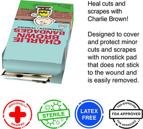 Peanuts Charlie Brown GAMAGO Bandages | Set of 18